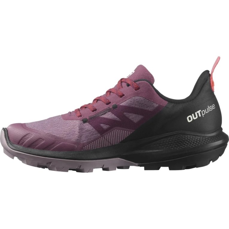 Fuchsia / Black Salomon Outpulse GTX Women's Hiking Shoes | IE ND5169